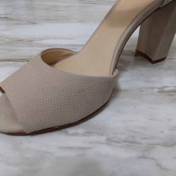 Vince Camuto |  Shelbin 3 Tan Suede Ankle Strap Sandal Size Block Heel | Size10M - Picture 13 of 15